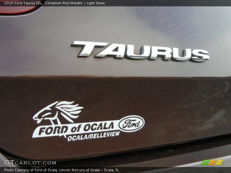 Cinnamon Red Metallic / Light Stone 2010 Ford Taurus SEL