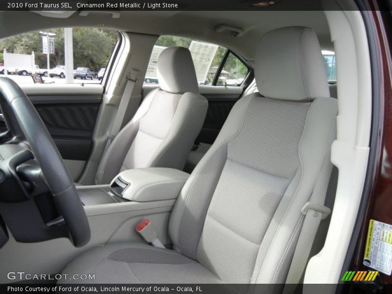 Cinnamon Red Metallic / Light Stone 2010 Ford Taurus SEL