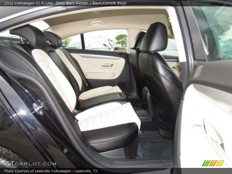 Deep Black Metallic / Black/Cornsilk Beige 2012 Volkswagen CC R-Line