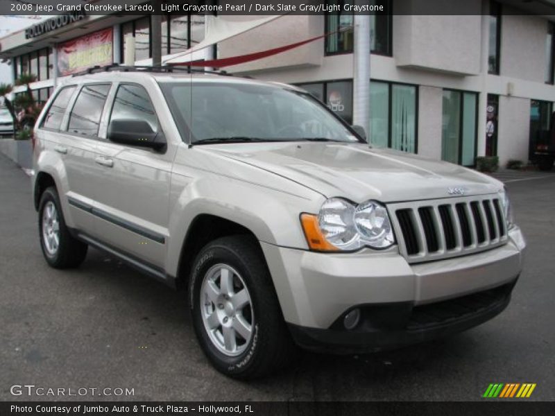 Light Graystone Pearl / Dark Slate Gray/Light Graystone 2008 Jeep Grand Cherokee Laredo
