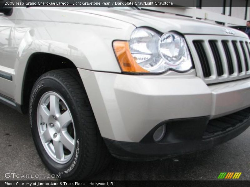 Light Graystone Pearl / Dark Slate Gray/Light Graystone 2008 Jeep Grand Cherokee Laredo