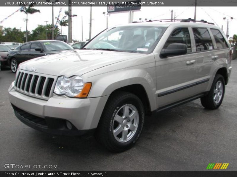 Light Graystone Pearl / Dark Slate Gray/Light Graystone 2008 Jeep Grand Cherokee Laredo