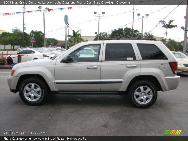 Light Graystone Pearl / Dark Slate Gray/Light Graystone 2008 Jeep Grand Cherokee Laredo