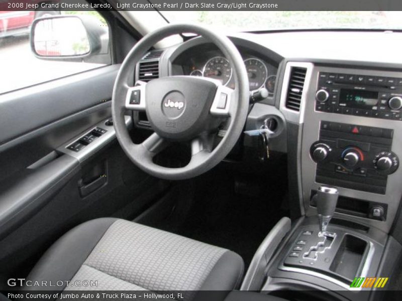 Light Graystone Pearl / Dark Slate Gray/Light Graystone 2008 Jeep Grand Cherokee Laredo