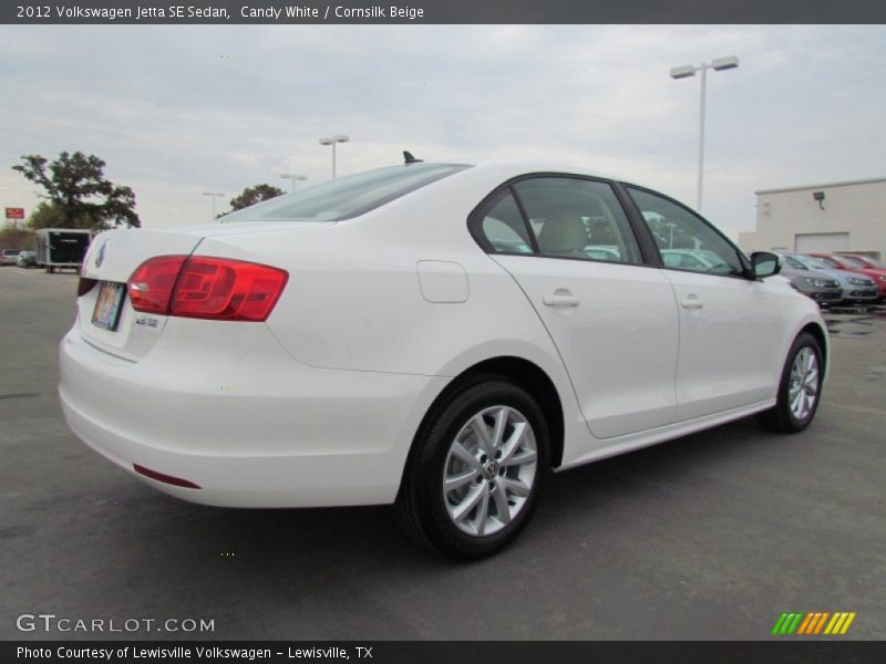 Candy White / Cornsilk Beige 2012 Volkswagen Jetta SE Sedan
