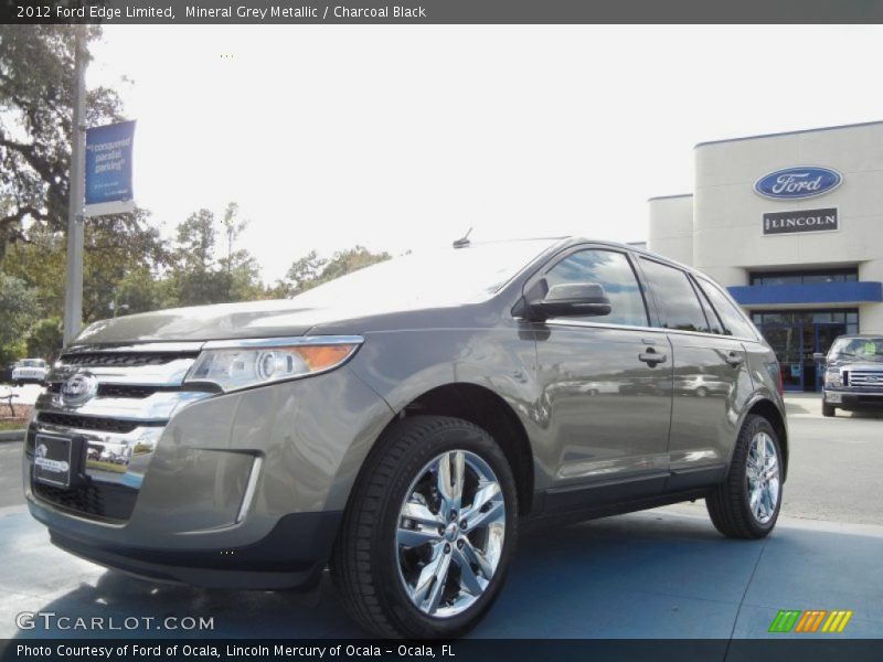 Mineral Grey Metallic / Charcoal Black 2012 Ford Edge Limited