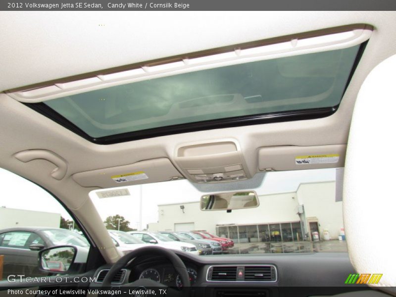 Candy White / Cornsilk Beige 2012 Volkswagen Jetta SE Sedan