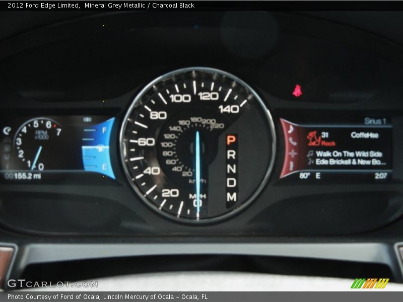 Mineral Grey Metallic / Charcoal Black 2012 Ford Edge Limited