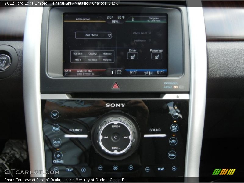 Mineral Grey Metallic / Charcoal Black 2012 Ford Edge Limited