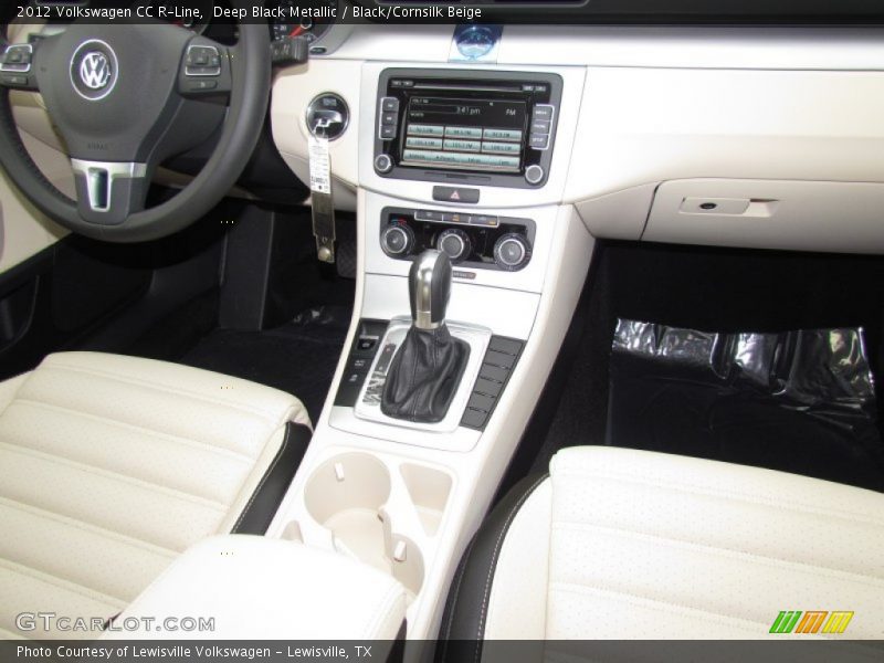 Deep Black Metallic / Black/Cornsilk Beige 2012 Volkswagen CC R-Line
