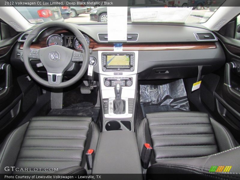 Deep Black Metallic / Black 2012 Volkswagen CC Lux Limited