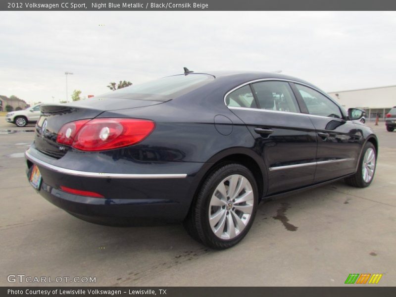 Night Blue Metallic / Black/Cornsilk Beige 2012 Volkswagen CC Sport