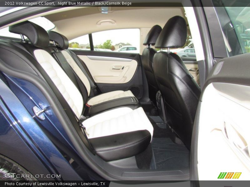 Night Blue Metallic / Black/Cornsilk Beige 2012 Volkswagen CC Sport