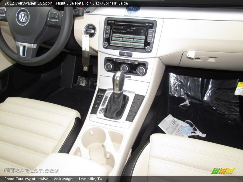 Night Blue Metallic / Black/Cornsilk Beige 2012 Volkswagen CC Sport