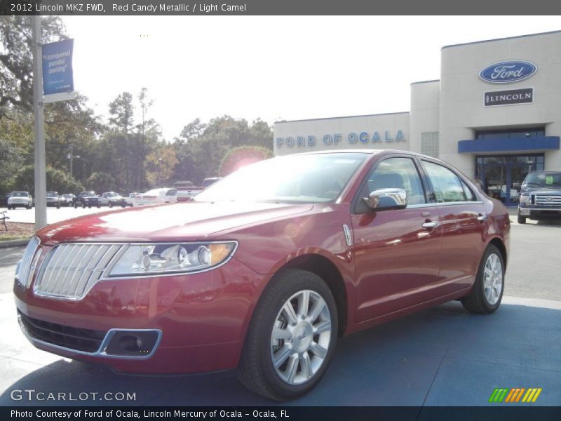 Red Candy Metallic / Light Camel 2012 Lincoln MKZ FWD