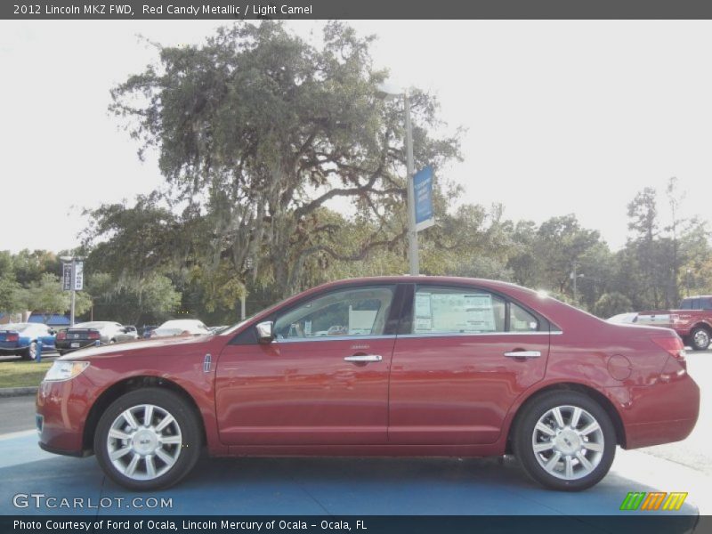 Red Candy Metallic / Light Camel 2012 Lincoln MKZ FWD