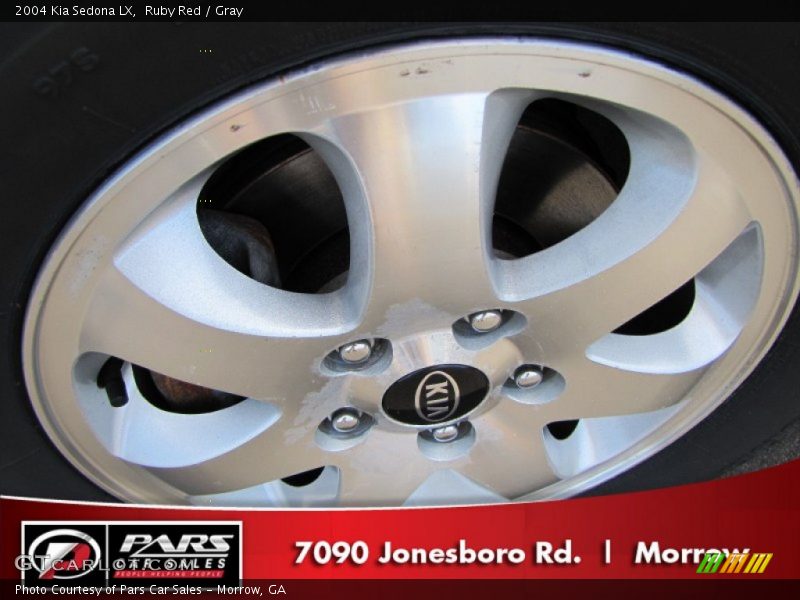 Ruby Red / Gray 2004 Kia Sedona LX