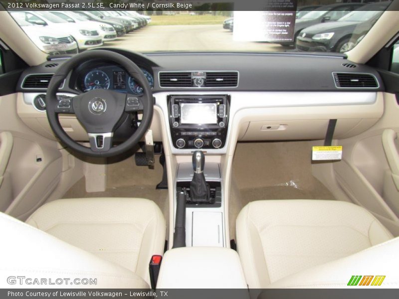 Candy White / Cornsilk Beige 2012 Volkswagen Passat 2.5L SE
