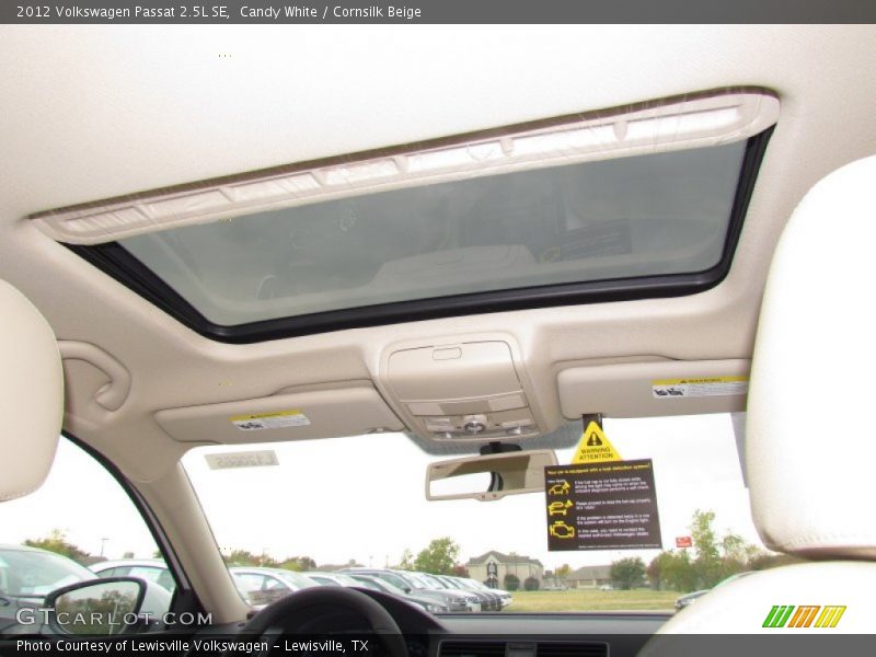 Candy White / Cornsilk Beige 2012 Volkswagen Passat 2.5L SE