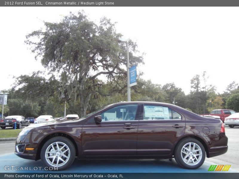 Cinnamon Metallic / Medium Light Stone 2012 Ford Fusion SEL