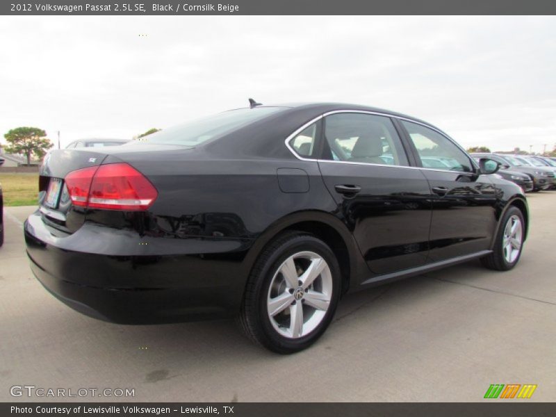 Black / Cornsilk Beige 2012 Volkswagen Passat 2.5L SE
