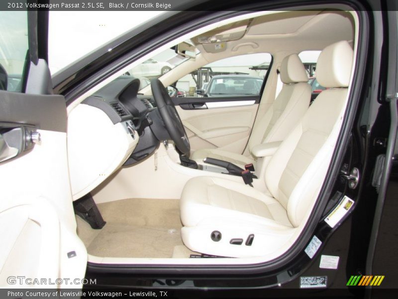 Black / Cornsilk Beige 2012 Volkswagen Passat 2.5L SE