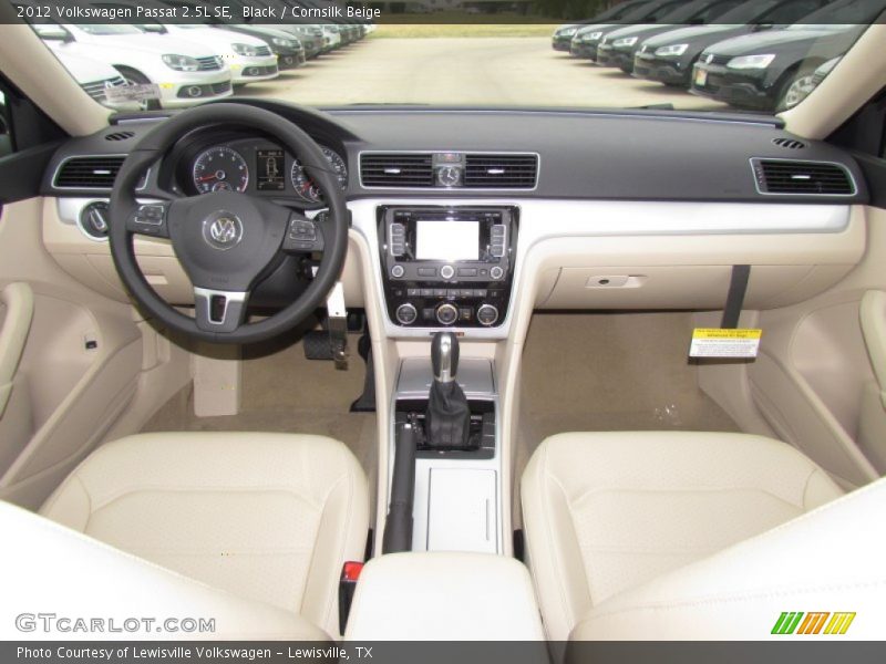 Black / Cornsilk Beige 2012 Volkswagen Passat 2.5L SE