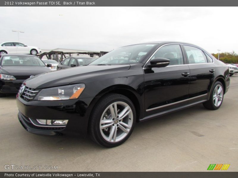 Black / Titan Black 2012 Volkswagen Passat TDI SE