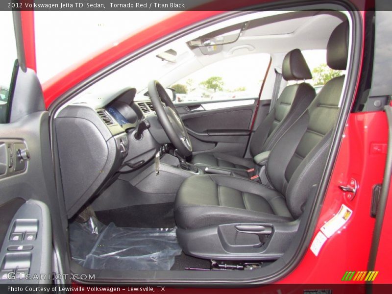 Tornado Red / Titan Black 2012 Volkswagen Jetta TDI Sedan