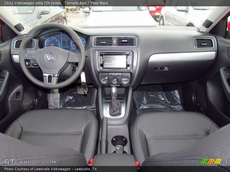 Tornado Red / Titan Black 2012 Volkswagen Jetta TDI Sedan