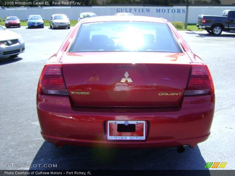 Rave Red / Gray 2008 Mitsubishi Galant ES