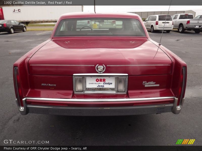 Red Pearl / Red 1992 Cadillac DeVille Sedan