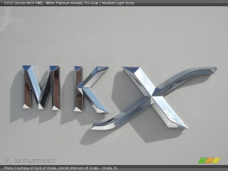 White Platinum Metallic Tri-Coat / Medium Light Stone 2012 Lincoln MKX FWD