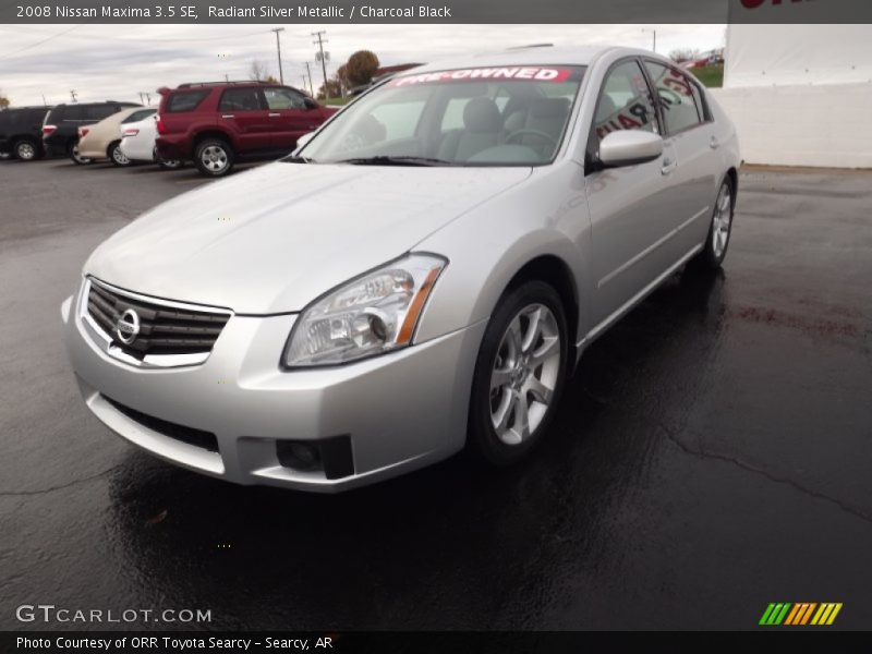 Radiant Silver Metallic / Charcoal Black 2008 Nissan Maxima 3.5 SE