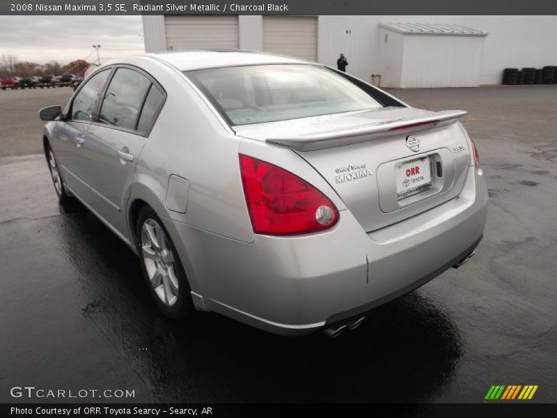 Radiant Silver Metallic / Charcoal Black 2008 Nissan Maxima 3.5 SE