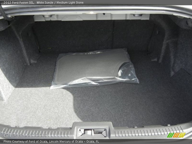 White Suede / Medium Light Stone 2012 Ford Fusion SEL