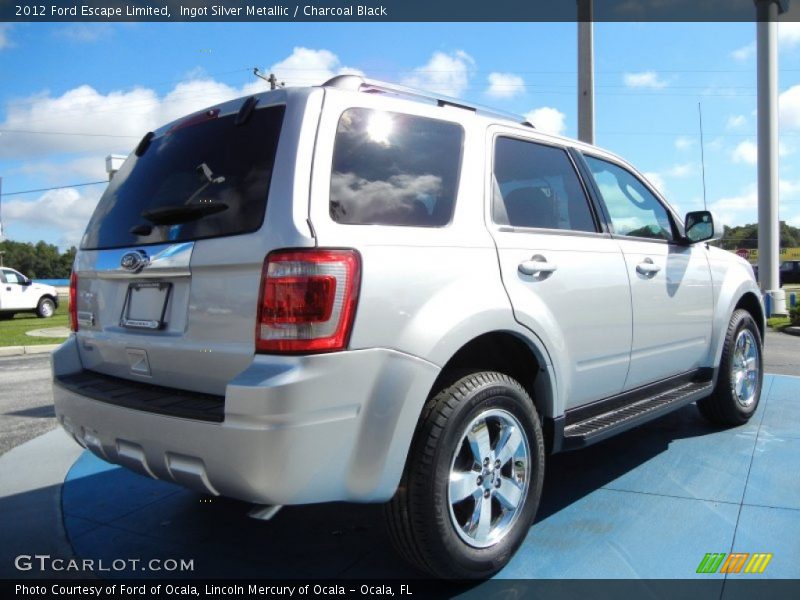 Ingot Silver Metallic / Charcoal Black 2012 Ford Escape Limited