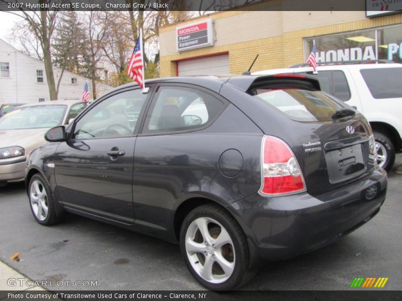 Charcoal Gray / Black 2007 Hyundai Accent SE Coupe