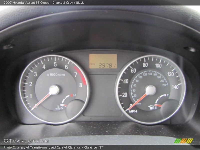  2007 Accent SE Coupe SE Coupe Gauges