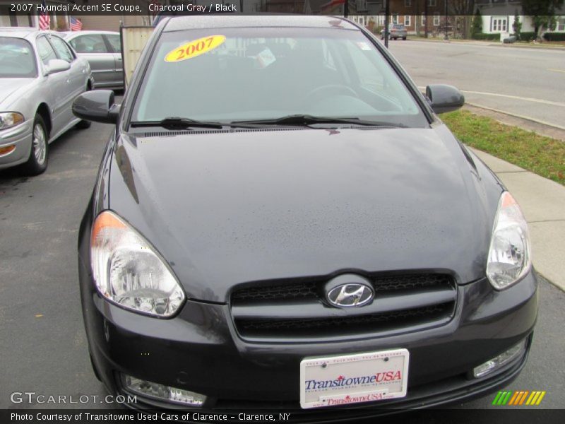 Charcoal Gray / Black 2007 Hyundai Accent SE Coupe