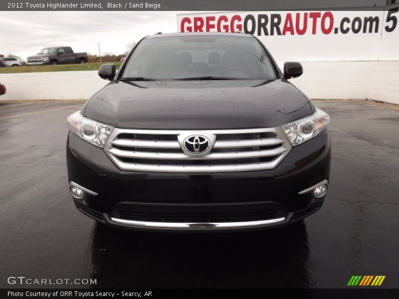 Black / Sand Beige 2012 Toyota Highlander Limited