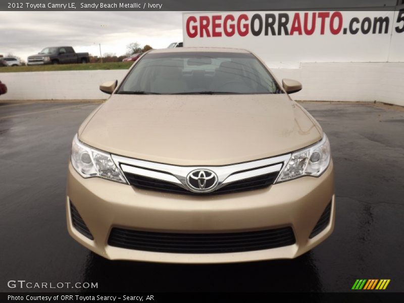 Sandy Beach Metallic / Ivory 2012 Toyota Camry LE