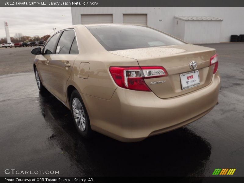 Sandy Beach Metallic / Ivory 2012 Toyota Camry LE