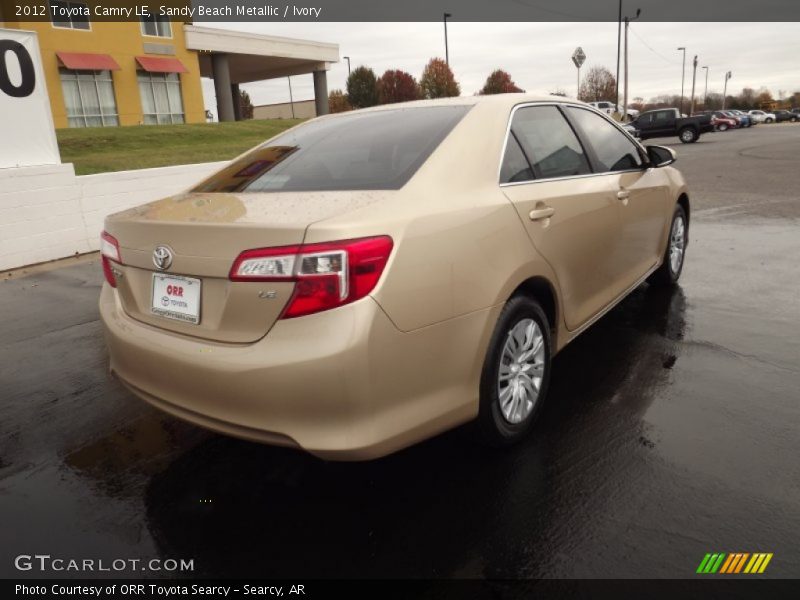 Sandy Beach Metallic / Ivory 2012 Toyota Camry LE