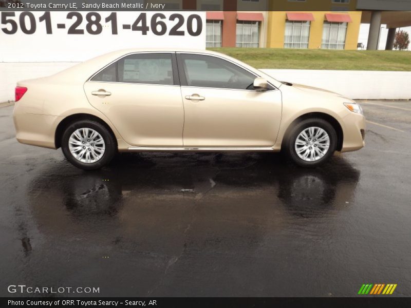Sandy Beach Metallic / Ivory 2012 Toyota Camry LE
