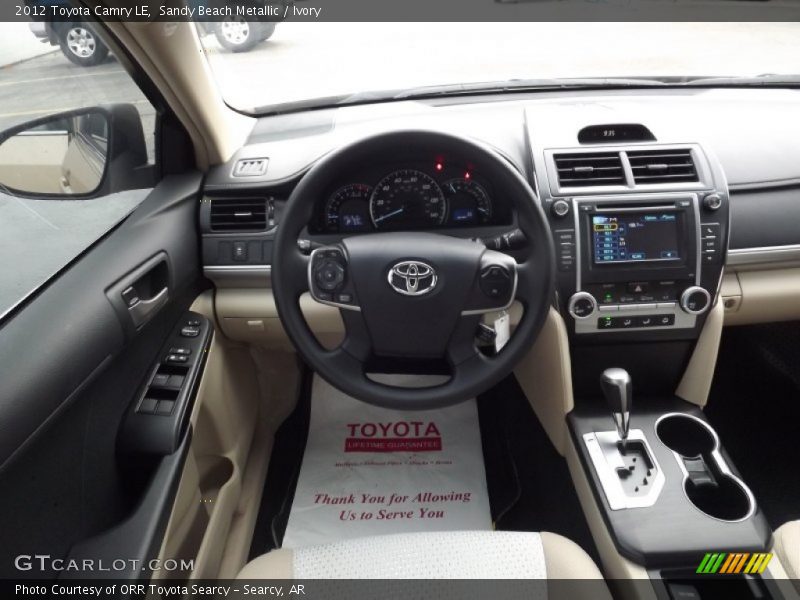 Sandy Beach Metallic / Ivory 2012 Toyota Camry LE