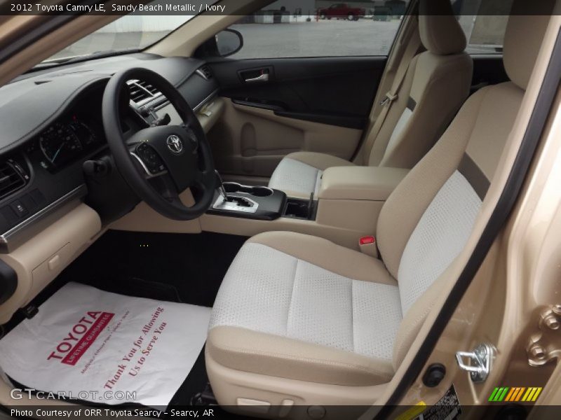 Sandy Beach Metallic / Ivory 2012 Toyota Camry LE