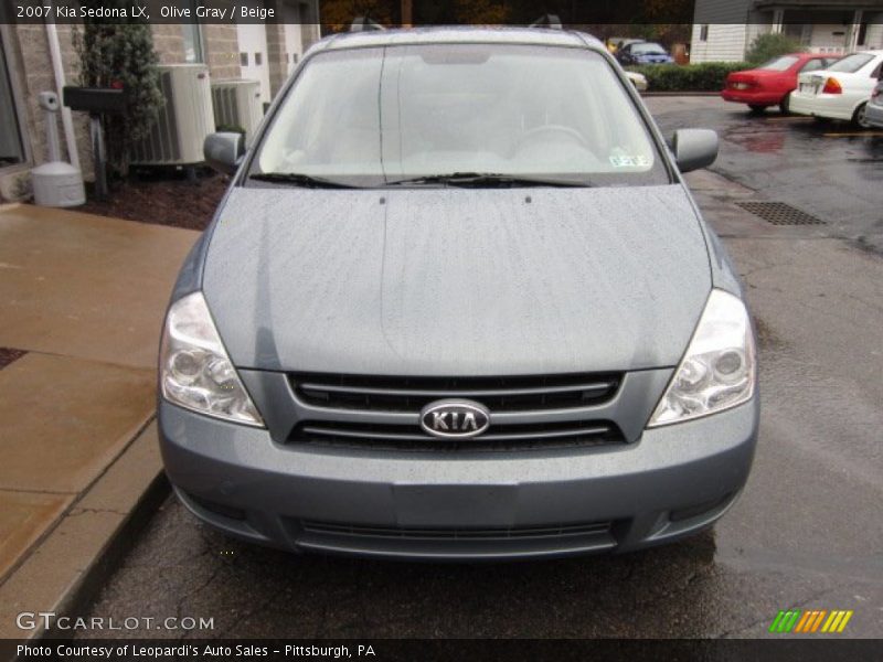 Olive Gray / Beige 2007 Kia Sedona LX