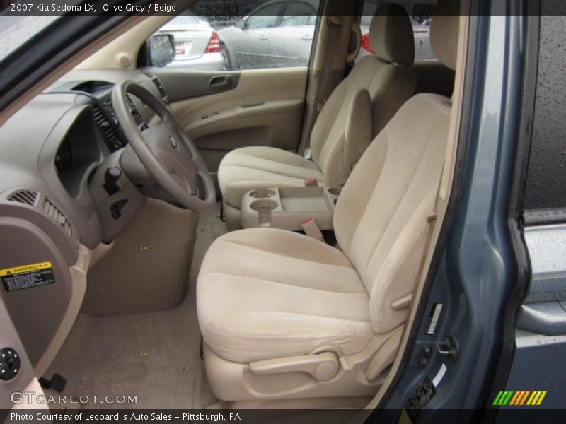 Olive Gray / Beige 2007 Kia Sedona LX