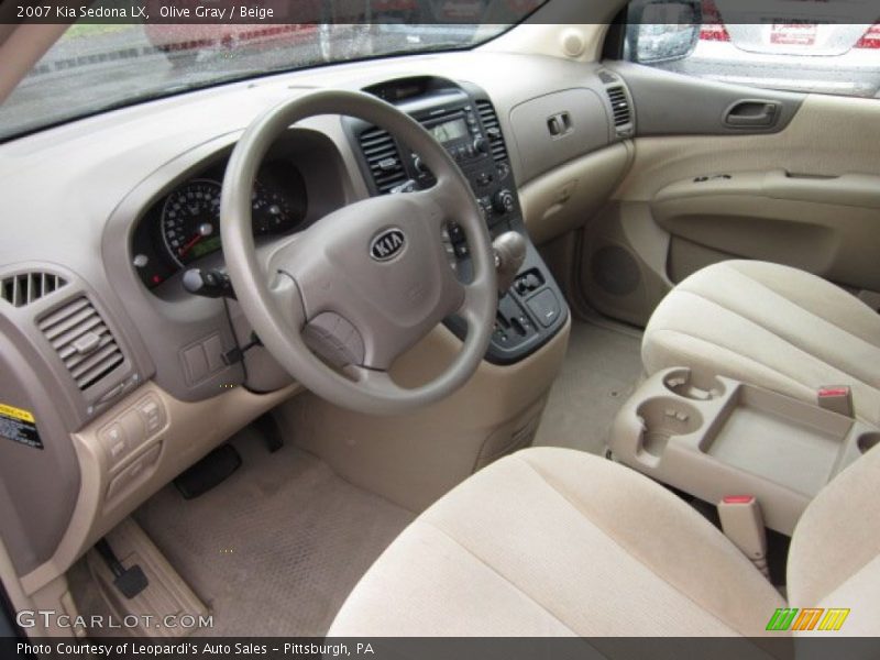 Olive Gray / Beige 2007 Kia Sedona LX